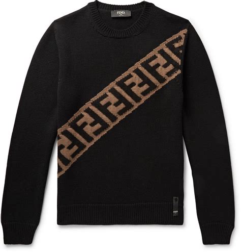 fendi logo sweater men|Fendi sweater men size medium.